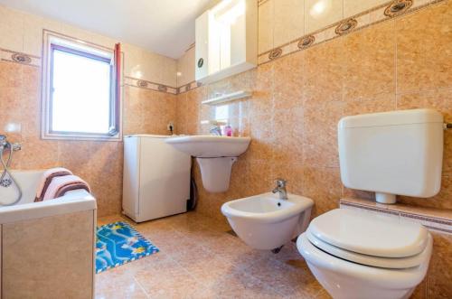 Koupelna v ubytování Apartment Soline