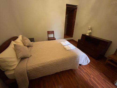 Cama ou camas em um quarto em Hotel España Lima Peru