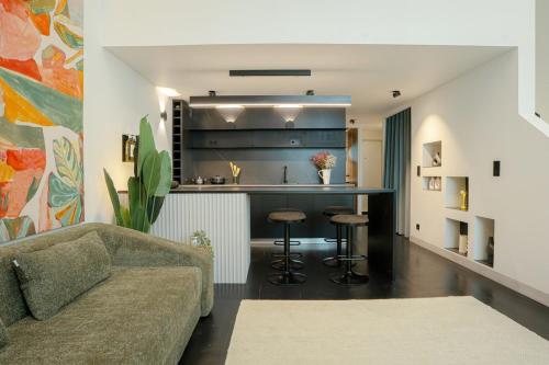 Η κουζίνα ή μικρή κουζίνα στο Exclusive apartment in Lisbon