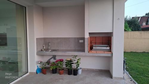 Kuchyň nebo kuchyňský kout v ubytování Cozy space