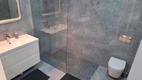 Koupelna v ubytování Cozy space