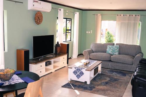 TV a/nebo společenská místnost v ubytování Sunbirds Lodge Chobe