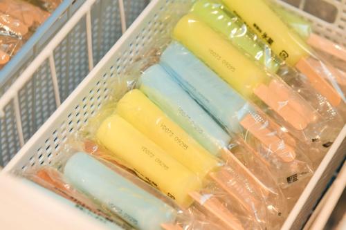 a plastic container filled with different colored condiments at Sanco Inn Grande Nagoya -HOTEL & SPA- in Nagoya