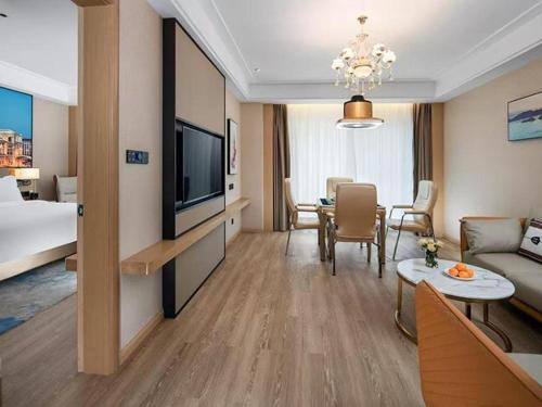 Televisyen dan/atau pusat hiburan di Venus International Hotel Changsha Meixihu Branch