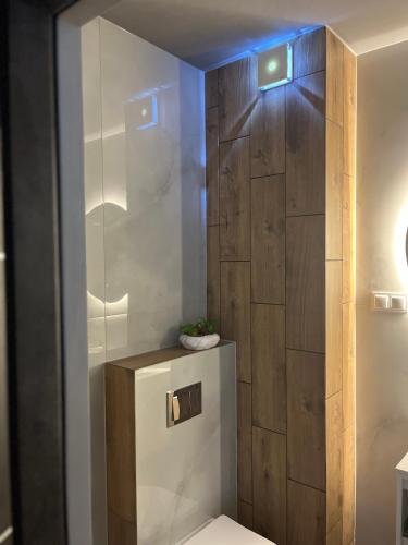 Koupelna v ubytování Apartament Bajka nad Jeziorem