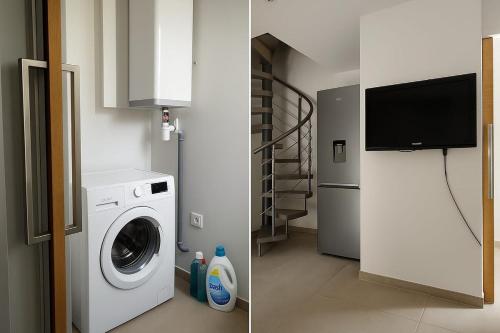 Μια τηλεόραση ή/και κέντρο ψυχαγωγίας στο Provence Verte Apartment