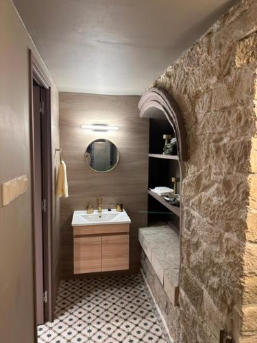 Koupelna v ubytování Mavrommati luxury residence no2