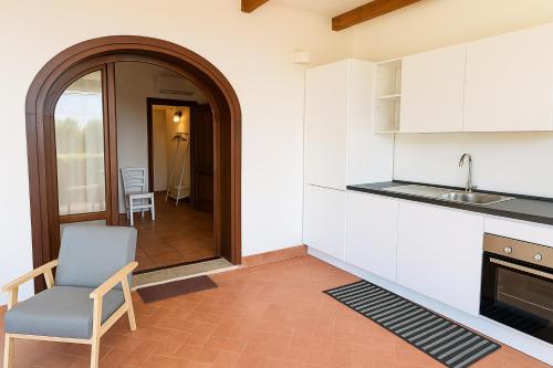 Η κουζίνα ή μικρή κουζίνα στο Agriturismo Terre di Castiglione