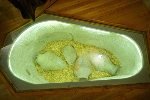 a bird nest with three turtles in it at Harman Cave Hotel in Goreme