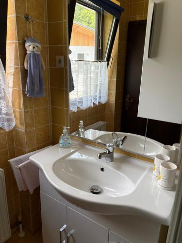Kúpeľňa v ubytovaní Ferienwohnung am Golfplatz