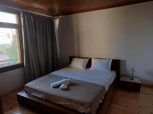 Ένα ή περισσότερα κρεβάτια σε δωμάτιο στο Heidis Haus