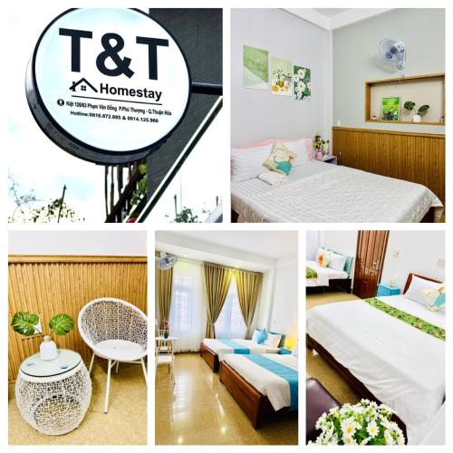 Postel nebo postele na pokoji v ubytování T&T Homestay Hue
