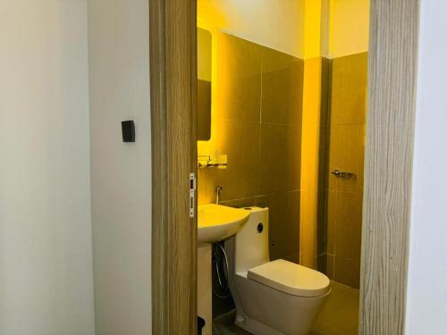 Koupelna v ubytování Le Corossolier 404 - Studio chic 4e étage aux Maristes