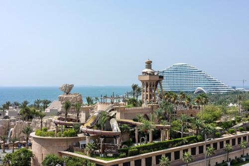 a view of the resort with a casino at Luxurious 3BR APT Offering Full Burj AlArab Views in Dubai