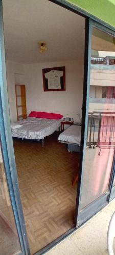 Postel nebo postele na pokoji v ubytování Cryptocalp