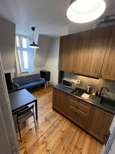 Kuchyňa alebo kuchynka v ubytovaní City center apartment-Wrocławska