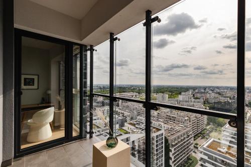 Γενική άποψη της πόλης Skorka ή θέα της πόλης από  αυτό το διαμέρισμα