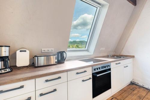 Η κουζίνα ή μικρή κουζίνα στο Winzerhaus Schenk