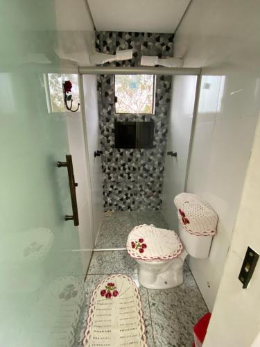 Koupelna v ubytování Loft da Tica