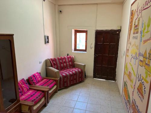 Ruang duduk di Hosteria Sol de la quebrada