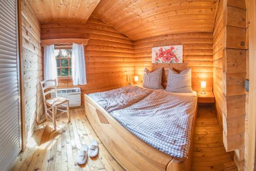 Ένα ή περισσότερα κρεβάτια σε δωμάτιο στο Chalet Bellevue