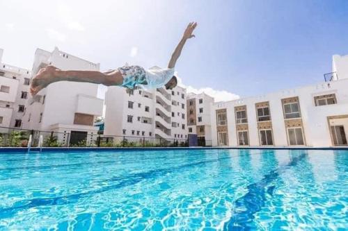Kolam renang di atau dekat dengan Amber Den 3 Bedroom with pool,Buxton