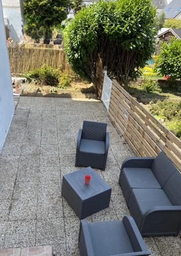 Ruang duduk di MAE S appartement Lanester