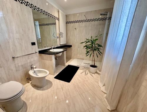 Ένα μπάνιο στο Garden Apartments Sistiana
