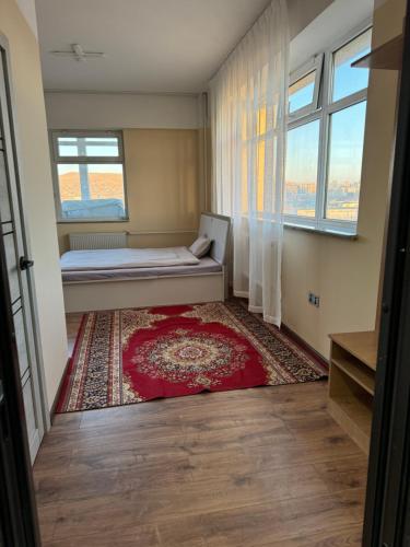 Postel nebo postele na pokoji v ubytování Tsahar geust house
