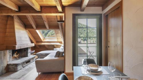 Ένα ή περισσότερα κρεβάτια σε δωμάτιο στο Chalet Desiderio