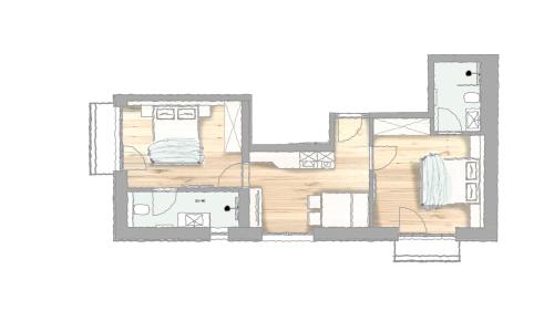 Plano de Appartement Chesa Monte