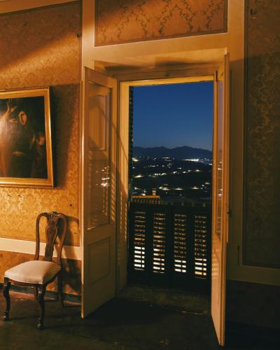 Un balcón o terraza en Palazzo Castrucci