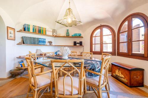 Χώρος καθιστικού στο Villa Silènis