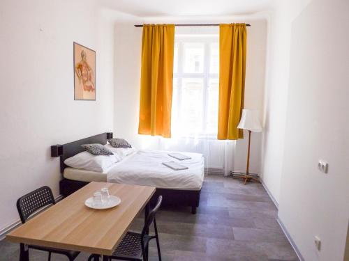 Ένα ή περισσότερα κρεβάτια σε δωμάτιο στο Soukromý pokoj v centru C2