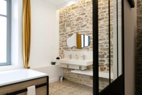 Koupelna v ubytování Carcassonne Bastide Appartements
