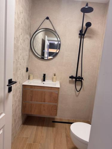 Koupelna v ubytování South Beach Apartment Primorsko 2