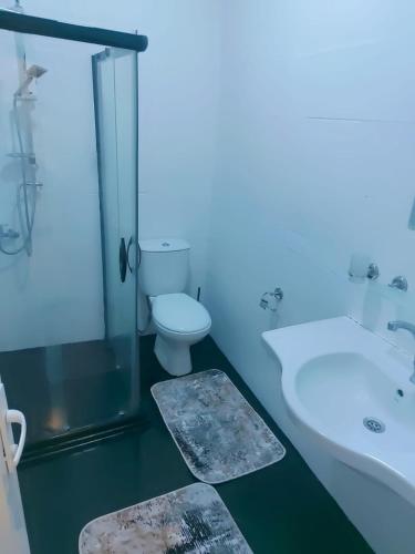 Koupelna v ubytování Hotel Antique