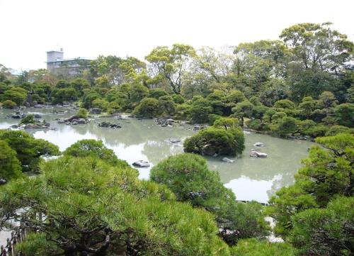 a river in the middle of a forest at Yanagawa Hakuryuso in Yanagawa