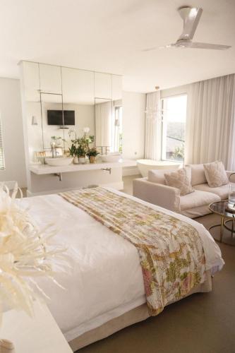 Ένα ή περισσότερα κρεβάτια σε δωμάτιο στο Maison De Plage