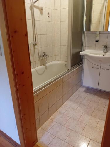 Koupelna v ubytování Ferienwohnung Johannes