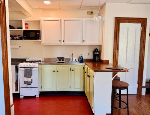 Η κουζίνα ή μικρή κουζίνα στο Cozy 1BD in Historic Shelburne