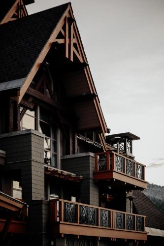 a house with balconies on the side of it at Four Seasons Resort Whistler in Whistler