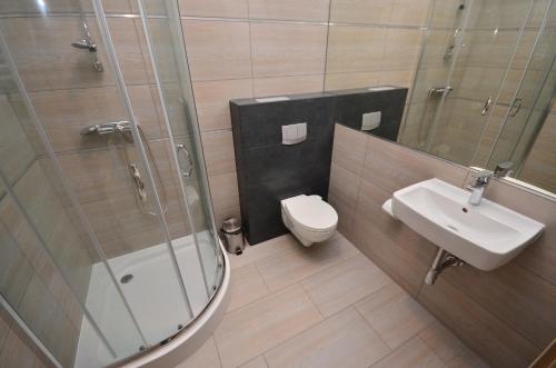 Koupelna v ubytování G'HOSTEL