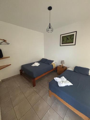 Postel nebo postele na pokoji v ubytování Ravenala Paracas Hostel & Apartment