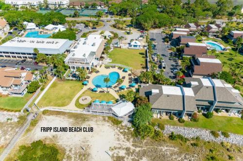an aerial view of the happyland beach resort club at 124 Capt John Fripp Villa in Fripp Island