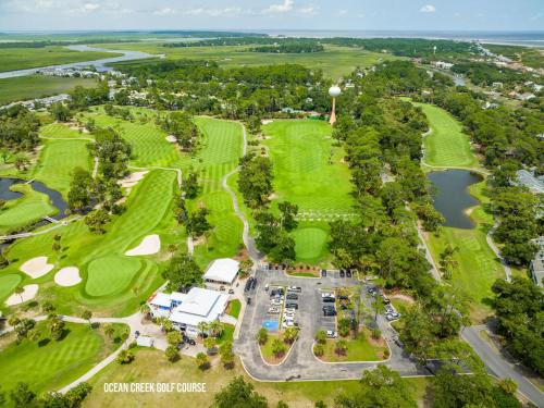 an aerial view of the golf course at the carverhoff resort at Tasteful 2 Story 4 Bedroom, 4 Bath Home! New on Rental Program, Sleeps 12! in Fripp Island