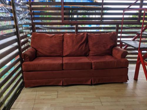 Ein Sitzbereich in der Unterkunft Alojamiento el Mirador