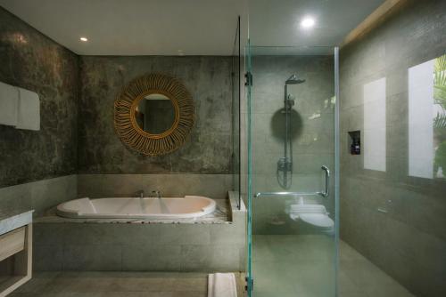 Koupelna v ubytování Daun Lebar Villas