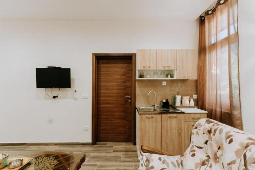 Η κουζίνα ή μικρή κουζίνα στο Apartmani & Rafting Boračko jezero