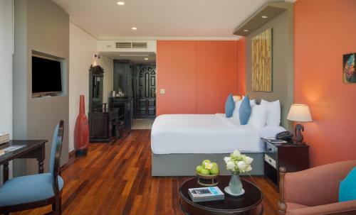 TV a/nebo společenská místnost v ubytování Memoire Siem Reap Hotel